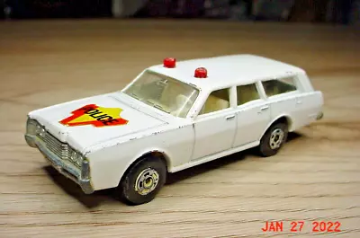 Matchbox 55 Mercury Commutor Wagon Police Car White Lesney England 1/64 K • $9.99