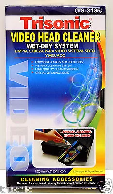 Vhs Vcr Video Head Cleaner Wet And Dry For Video Players And Recorders • $9.66