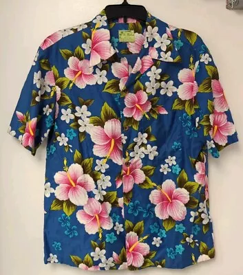 UI MAIKAI - Vintage FLORAL Hawaiian Aloha Men's Size Small Shirt • $69.99