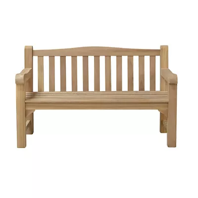 Solid Teak SHIRE Garden Bench  - 3 Seater - Grade A Teak -  ASSEMBLED • £395