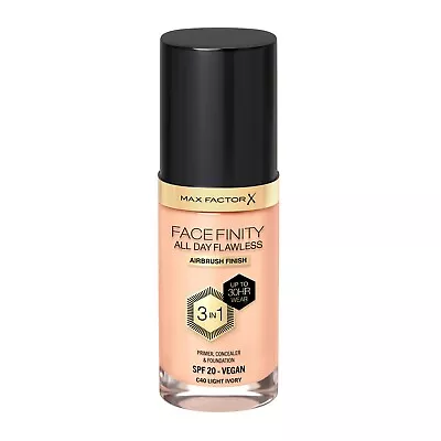 Max Factor Facefinity All Day Flawless 3in1 Foundation (Choose Shade) • £8.99