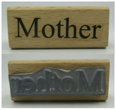 £3 • Buy Debbi Moore Mother Wood Mounted Rubber Craft Stamp 