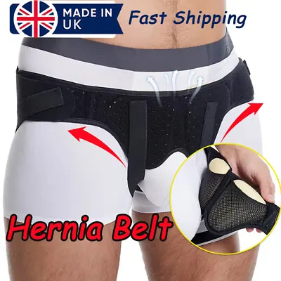 Inguinal Groin Hernia Belt For Men Truss Brace Abdominal Groin Removable Support • £16.79