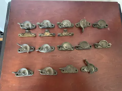 14 Victorian Cast Iron Window Locks 3 Keepers Antique Vintage Working Condition • $94.95