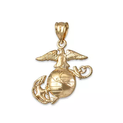 Gold US Marine Corps USMC Pendant • $79.99