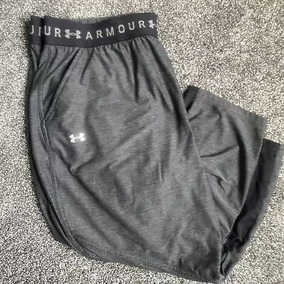 Under Armour 3/4 Compression Pants Mens XL Heat Gear Fitness Leggings Grey Black • $19.99