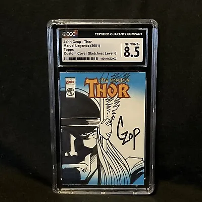 Marvel Custom Cover Sketchagraph Sketch: Thor John Czop NM/MINT+ CGC 8.5 (3002) • $99