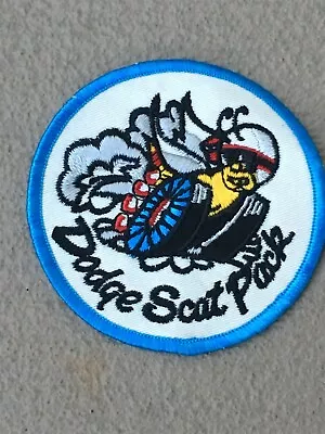 Vintage Dodge Scat Pack Unused Embroidered Cloth Patch  • $3.99