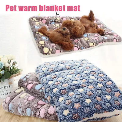 $13.63 • Buy Dog Bed Pet Cushion Blanket Soft Fleece Mat Cat Puppy Warm Pad Washable Reusable