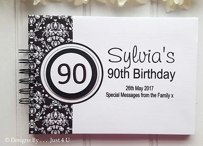 £16.99 • Buy Personalised Milestone Birthday Guest Book/memory Keepsake Photo Scrapbook Album
