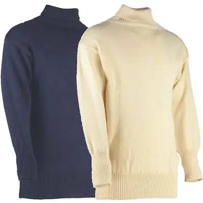 Royal Navy Submariner Jumper 100% Pure British Wool Sweater Roll Neck S-2XL • £82.95