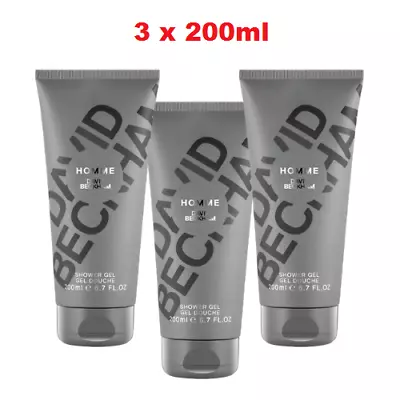 David Beckham Homme Hair & Body Wash 200ml Pack Of 3 • £14.99