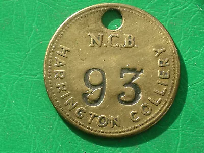 Harrington Colliery Whitehaven Closed 1968 NCB Pit Check Miners Mining Token • £19.99