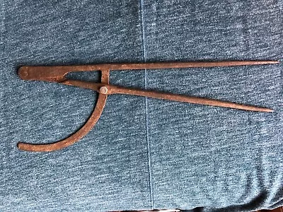 £36.52 • Buy Antique Hand Forged Woodworkers Compass Winged Divider Drafting 15  Patina Boat