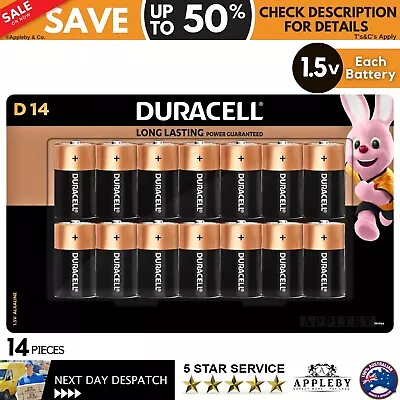 Duracell Coppertop Alkaline D Batteries 14pc • $35.32