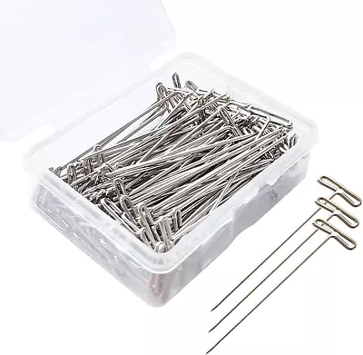 T Pins 50 Pack 2 Inch T-Pins T Pins For Blocking Knitting Wig Pins T Pins Fo • $12.20