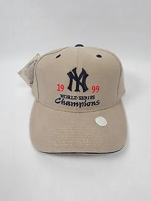Vintage 1999 WORLD SERIES Baseball Cap NY New York Yankees Adjustable Hat • $29.99