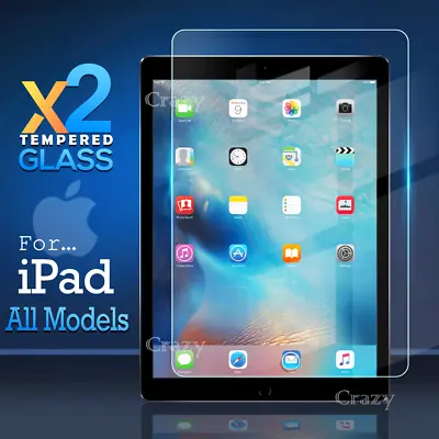 For Apple IPad 10th 9th 8th 7th 6th 5th 4th Gen Tempered Glass Screen Protector • £4.75