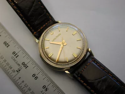 14k Solid Gold Accutron 214 Runs! About 18 Grams Of 14k Gold You Restore No Res! • $900