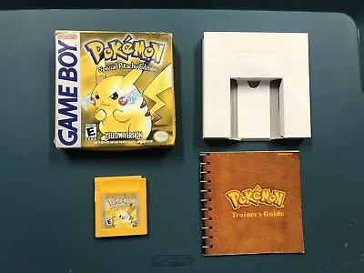 $239.99 • Buy Pokemon Yellow Pikachu Version Nintendo Game Boy Complete CIB Authentic! Saves