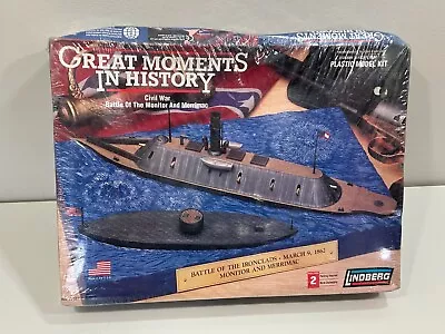 Lindberg Great Moments In History: Civil War Monitor Vs. Merrimack Diorama Kit • $16.99