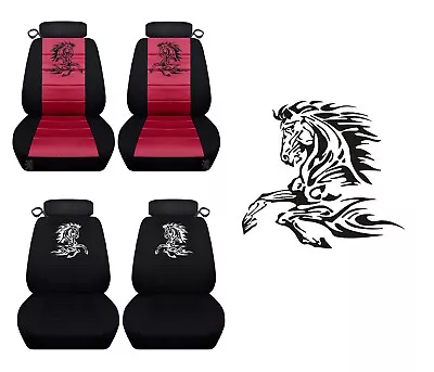 Car Seat Covers Fits A 1994 To 2004 Ford Mustang -Tribal Horse Car Seat Covers • $89.99