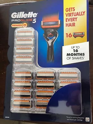 Gillette Proglide 5 Power  - 16 Pack Brand New - Cartridges Made In Germany • $59.99
