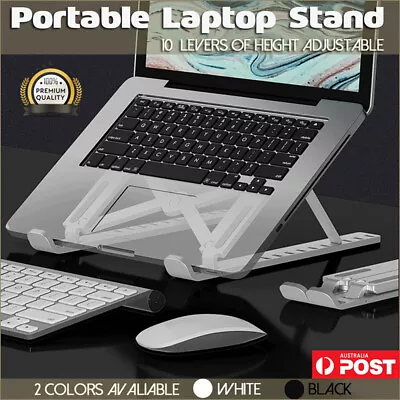 $10.45 • Buy Laptop Stand Notebook Foldable Adjustable Table Portable Lazy Computer Desk AU