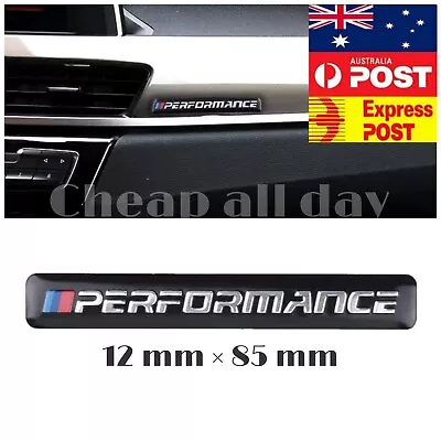 BMW M Performance Black Car Badge M Power Sport Dash Sticker 85mm X 12mm Black  • $9.95