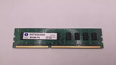 Integral 4GB PC RAM MODULE ECC DDR3 1333MHZ INTEGRAL IN3T4GEZBIX • £4.99