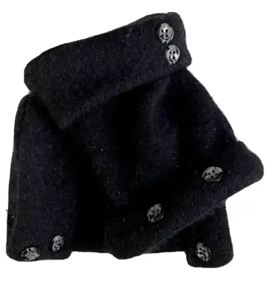 $28.49 • Buy Fingerless Gloves Black 100% Cashmere S M L Small Medium Large Os Mittens Winter