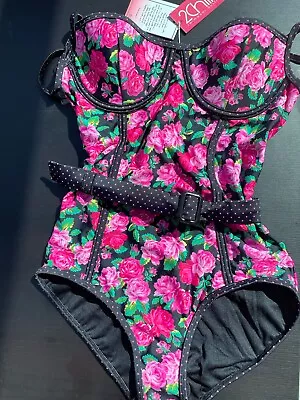 Retro Rose Print 50’s Swimsuit • £9.50