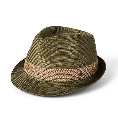 Failsworth Summer Milan Trilby Hat In Olive • £34.99