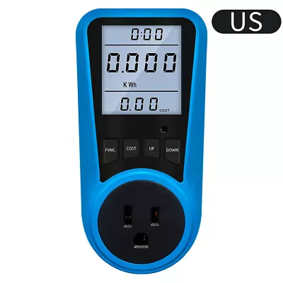 Electricity Usage Energy Monitor Plug Power Watt Voltage Meter Analyzer Socket • $31.66