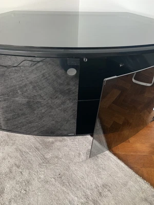 £60 • Buy Black Glass Tv Cabinet