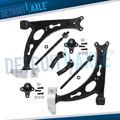 Front Lower Control Arms Tie Rods Suspension Kit For VW Jetta Golf EOS Audi A3 • $119.33