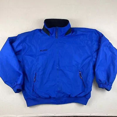 Columbia Winter Jacket Mens XL Blue Elastic Waist/Sleeves Performance Ski Skiing • $20