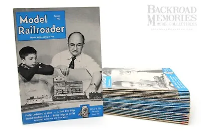 Lot Of Vtg (1951-1952)  Model Railroader  Magazines (22) By Kalmbach Publishing • $45