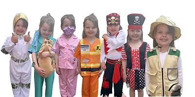 Vet Builder Pirate Safari Fancy Dress Up Costumes Childrens Role Play Ages 3-7yo • £7.95