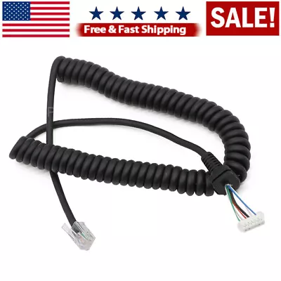 Mic Cable For Yaesu MH-48A6J FT-7800 FT-8800 FT-8900 FT-7100M FT-2800M FT-8900R • $8.89