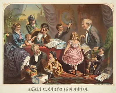 $60 • Buy 14312.Decor Poster Print.Home Room Wall Art Design.Victorian Shopping Fine Shoes