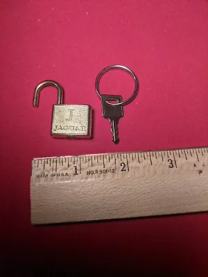 Vintage Small Jaguar Luggage Suitcase Lock & Key Mini Padlock Treasure Chest  • $4.99