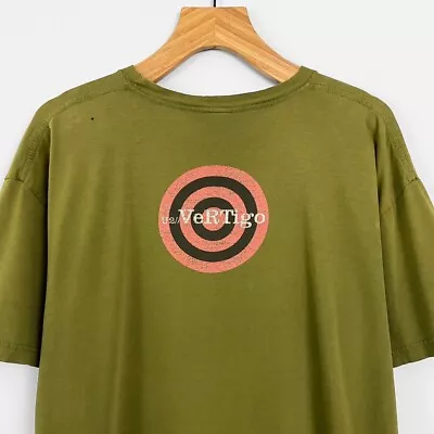 U2 Vertigo Uno Dos Tres Catorce Tour Band T Shirt Green Worn Size XXL • $49.99