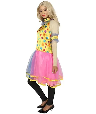 $41.96 • Buy Adult Women's Circus Clown Party Dress Costume | Multi Color Costume HC-717