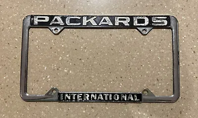 Vintage Packards International License Plate Frame Packard Automobile • $49.99