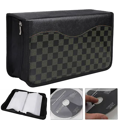 128 Disc CD DVD Case Storage Bag Organizer Holder Wallet Album Media Video Box • $12.98