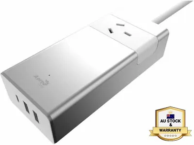 AeroCool ASA PT1A3U2 Alum PowerStrip 1xOutlet 1xTypeC 2xUSB *AU STOCK* • $21.99