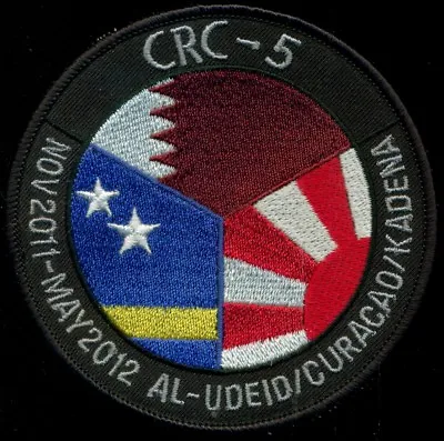 USN VQ-1 CRC-5 2011-2012 AL-Udeid Curacao Kadena Patch J-10 • $15