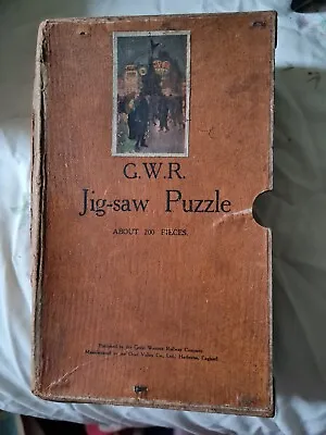 Antique Chad Valley G.W.R. Wooden Jigsaw Puzzle RARE!!! • £56.99