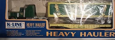 K-line  0/027 Heavy Hauler Puritan Semi Truck And Flat Car Set  • $25